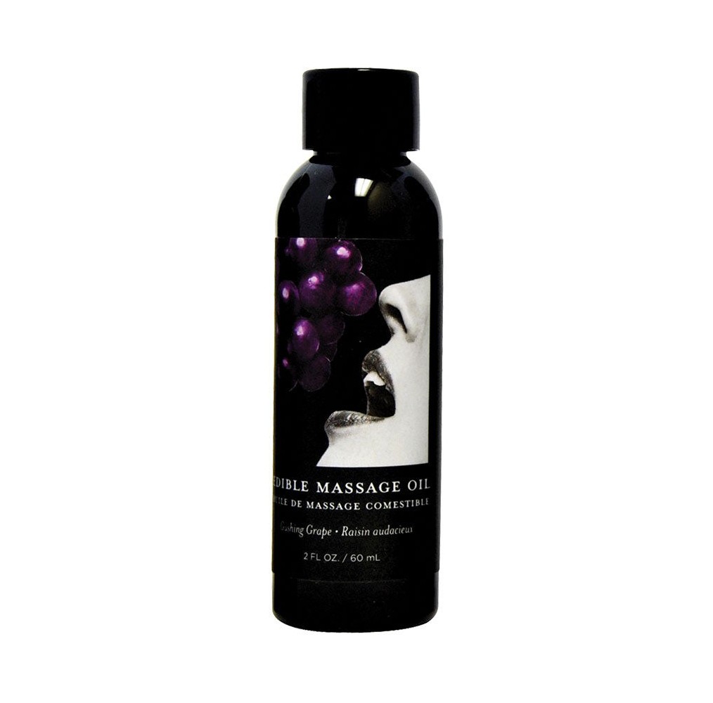 Earthly Body Edible Massage Oil-Grape 2oz